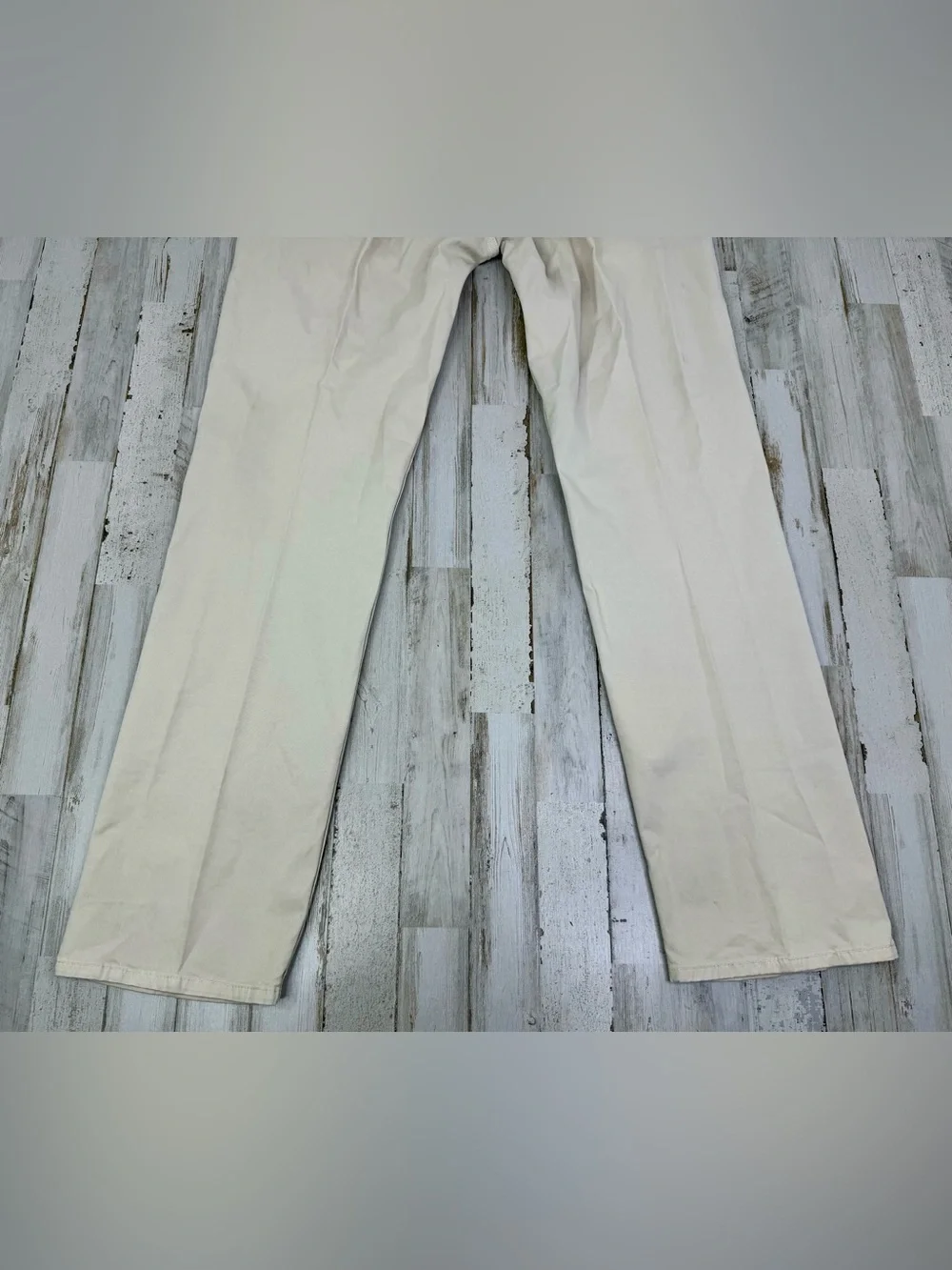 Banana Republic Slim Fit Mens Chino Cream Khaki 33x30